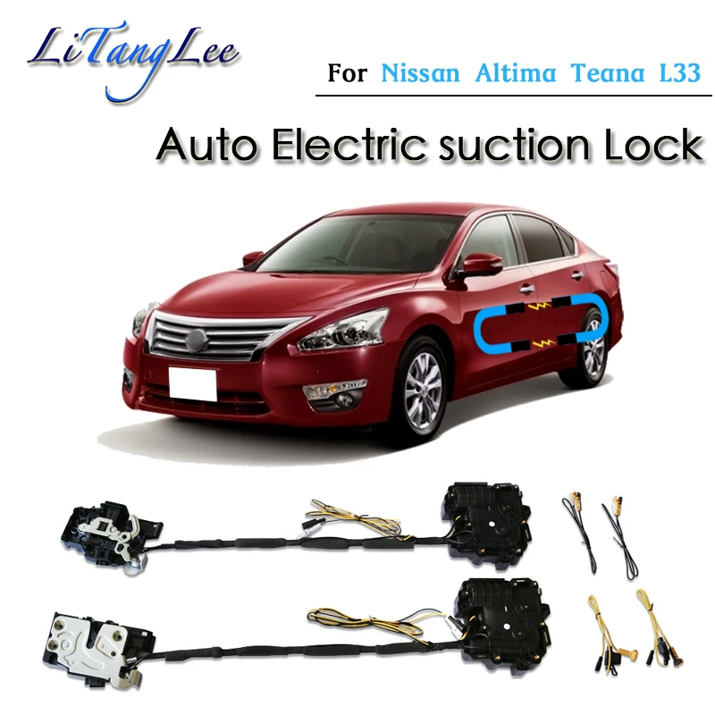 

For Nissan Altima Teana L33 Car Soft Close Door Latch Pass Lock Actuator Electric Absorption Suction Silence Closer