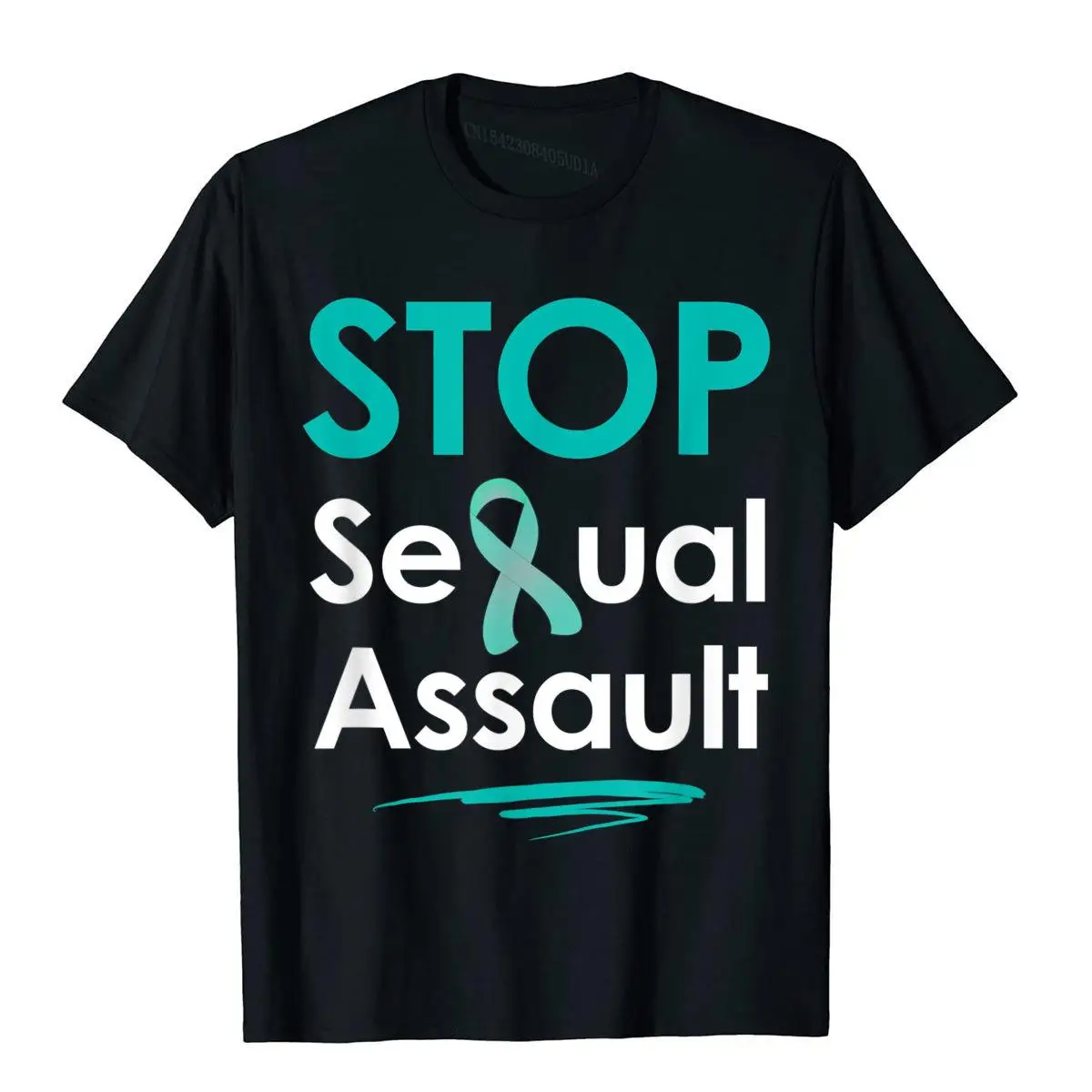 Sexual Assault Awareness T-Shirt Stop Sexual Assault T-Shirt Cosie T Shirt Retro Cotton Men T Shirt England Style