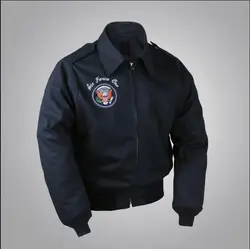 USA Air Force One Jacket A2 President Navy Airman Short Coat Men Spring Blue Vintage Uniform