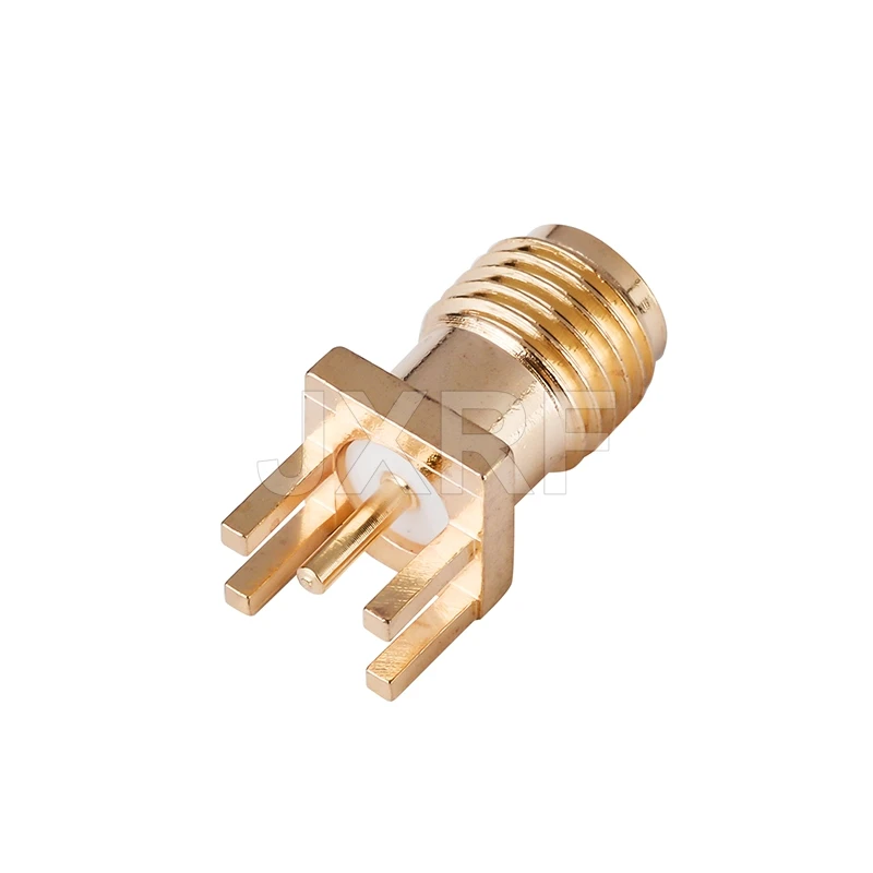 JXRF – connecteur femelle SMA 100 pouces pour PCB, 0.062 pièces, adaptateurs de soudure RF à monter sur le bord, prise femelle SMA pour soudure de carte PCB 1.6mm