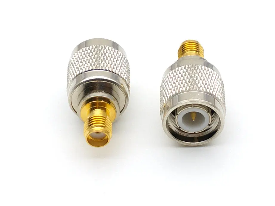 Imagem -04 - Conector do Adaptador Coaxial rf Cobre Tnc Macho Plug para Sma Fêmea Jack Novo