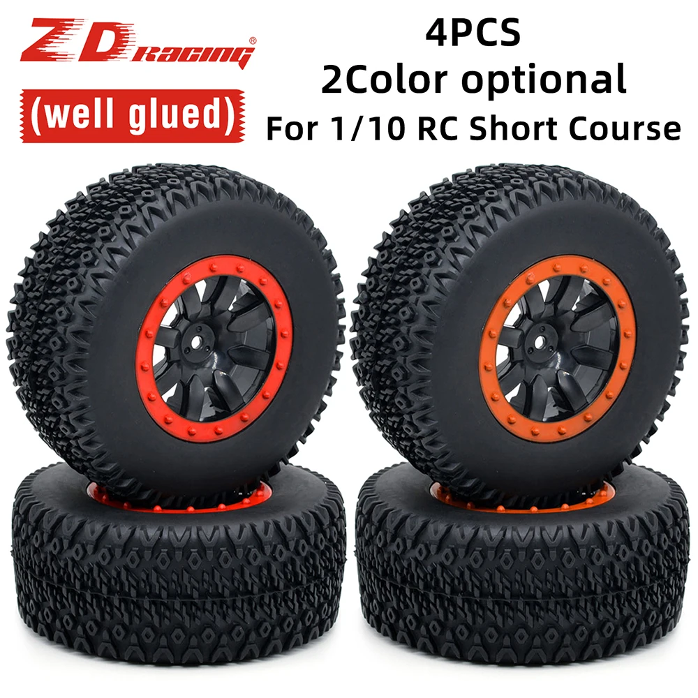 110mm RC Car Rubber Tires 1/10 Short Course Truck Wheel for ARRMA SENTON XLH 9125 Traxxas Slash