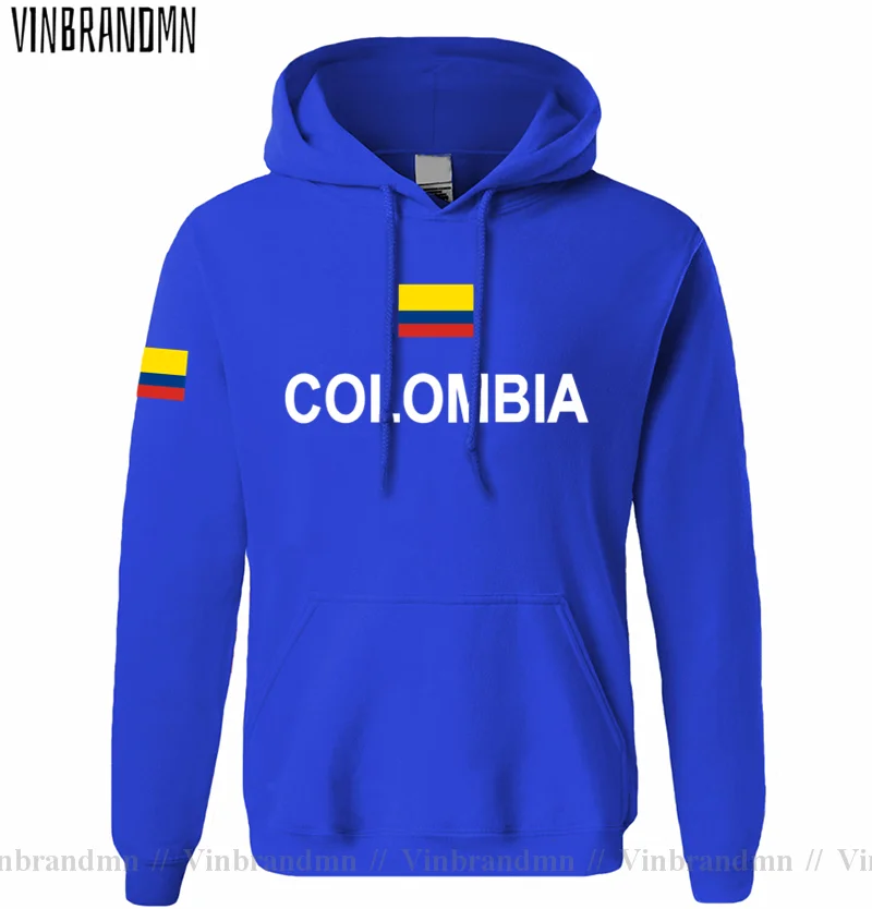 Colombia Colombian COL CO mens hoodie pullovers hoodies men sweatshirt new streetwear clothing Sportswear tracksuit nation flag