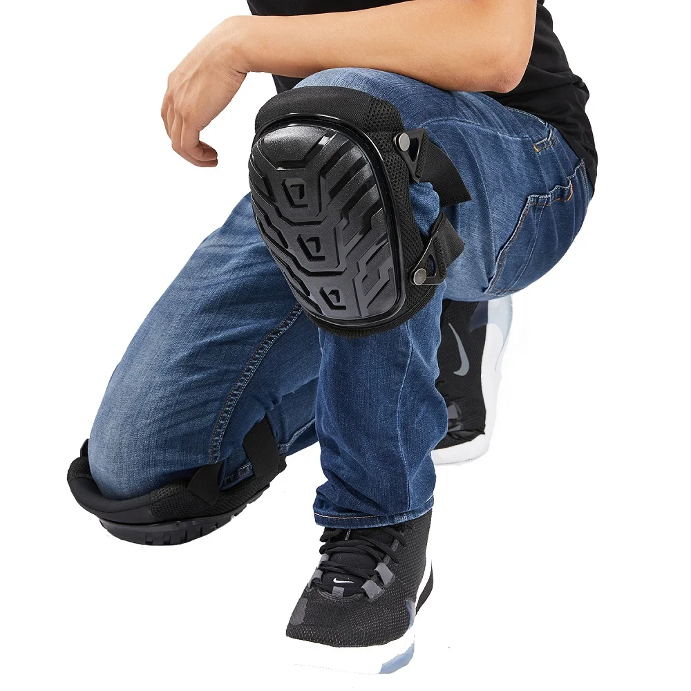 Professional Knee Pads with Heavy Duty Foam Padding and Gel Cushion, Strong Double Straps and Adjustable Easy-Fix Clips