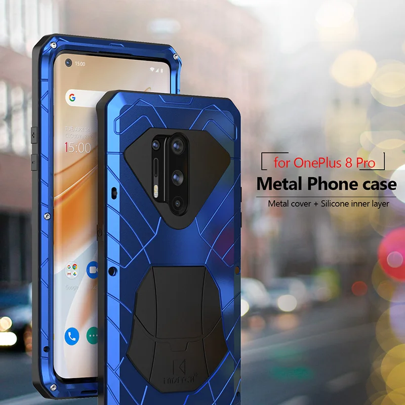 

Heavy Duty Protection Case for Oneplus 10 Pro 8 8pro 9 9pro Metal Aluminum Case for Shockproof Full Body Protector Cover