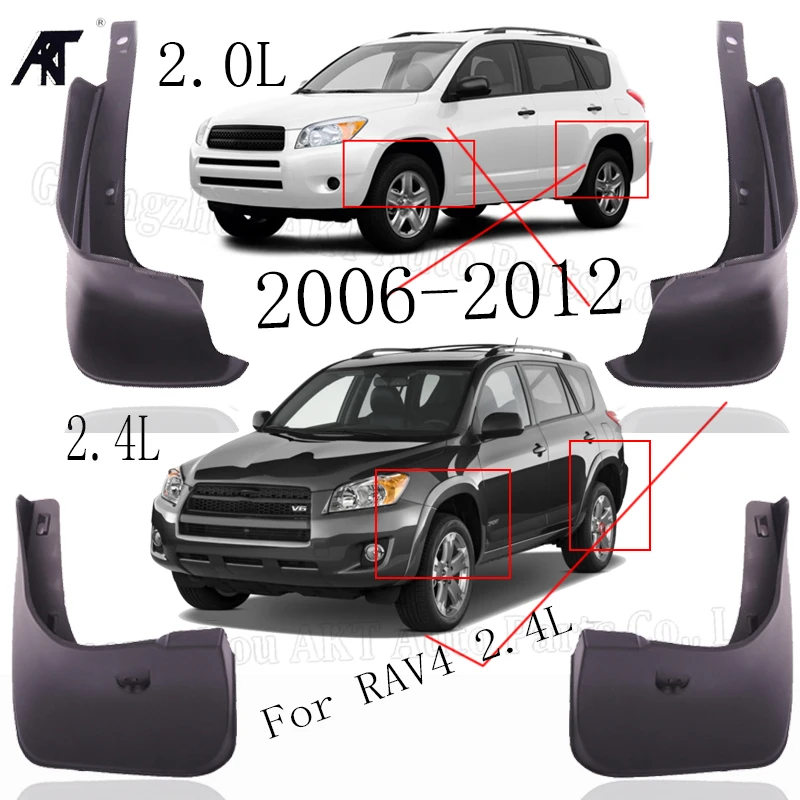 Mud Flaps For Toyota RAV4 RAV-4 2.4 2005-2013 Set Mud Flaps Mudflaps Splash Guards Mud Flap Mudguards Fender