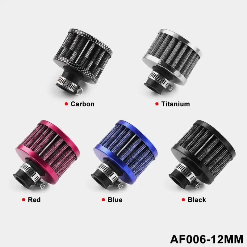 Universal 12mm Car OIL Cold Air Intake Crank Case Turbo Vent Breather Filter Car Modification Air Filter Car Accessories