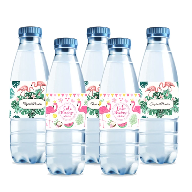 30 pezzi Cusomize Etichetta per bottiglia d\'acqua Involucri per bottiglia d\'acqua Decorazione per festa di compleanno per bambini Compleanno