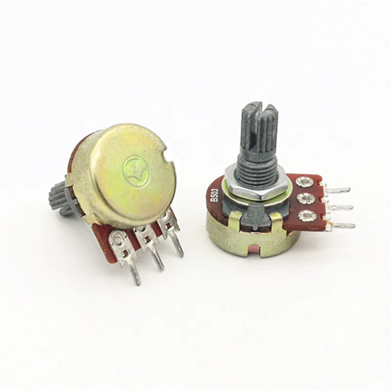 Taiwan ALPHA Aihua RV16-10-15K Potentiometer B50K shaft length 15mm.