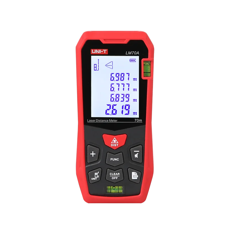 UNI-T LM50A LM70A LM100A LM120A Mini medidor de distancia láser infrarrojo de mano instrumento de medición de habitación al aire libre regla electrónica