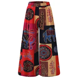 Ropa africana de moda, vestidos, pantalón para mujer, ropa africana de hip hop dashiki, pantalón de pierna ancha, pantalones de chándal informales para correr 2024