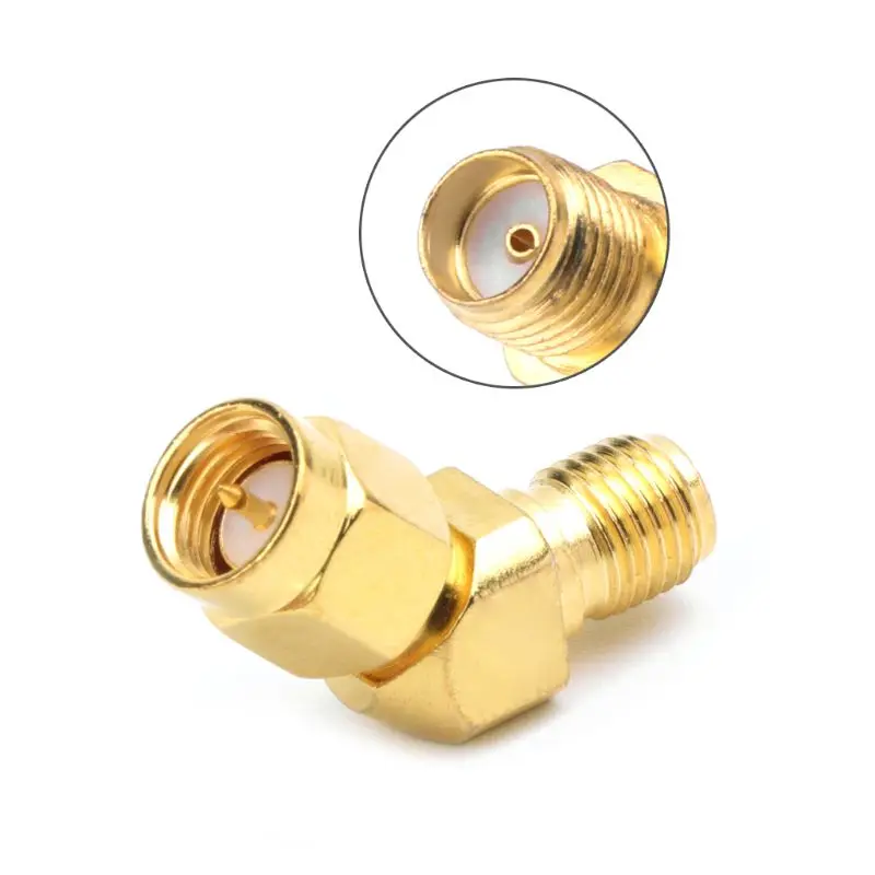 M6CA SMA Male To SMA Female 45°135°Bevel Adapter Connector For FPV Goggle Antenna