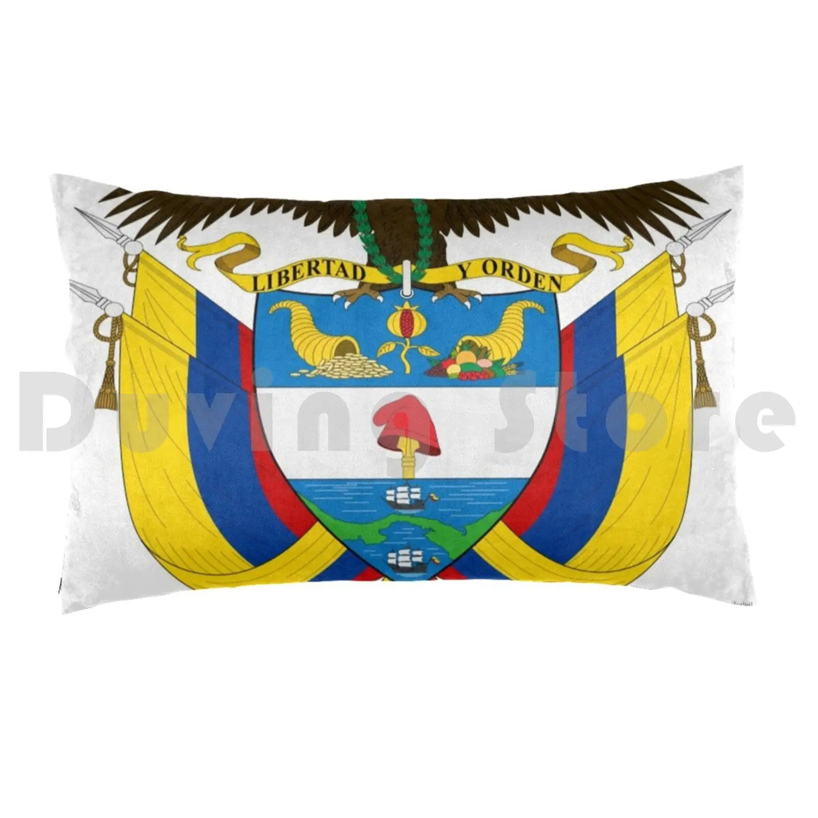 Colombia Pillow Case Printed 50x75 Aline Top Shower Flag Flags World Country Countries Europe Asia Africa