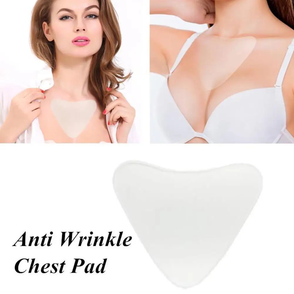 Reusable T Anti Wrinkle Chest Pad Silicone Transparent Removal Patch Face Skin Care Anti Aging Breast Lifting Chest Patch Flesh