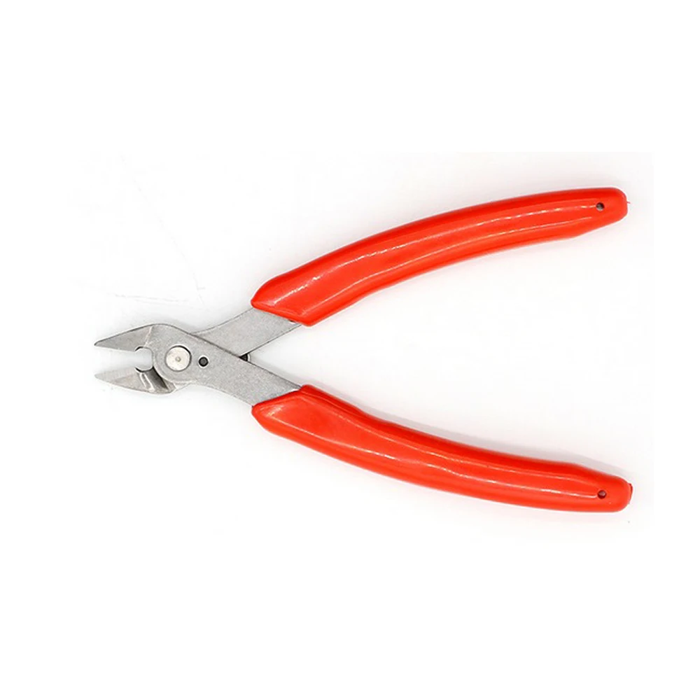 KM-037 Mini Diagonal Pliers Stainless Steel Tweezers Pliers Wire Scissors Cutting Side Scissors Embedded Hand Tools