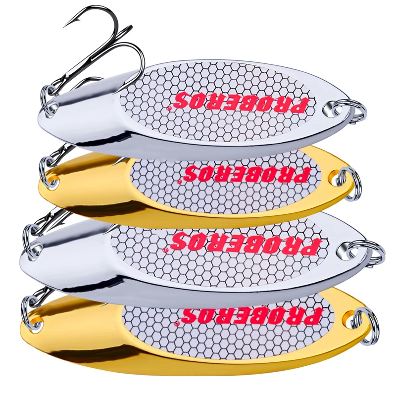 1 Pcs Hot Sale 3g-60g Metal Spinner Spoon Trout Fishing Lure Hard Bait Paillette Artificial Bait Small Hard Sequins Spinner