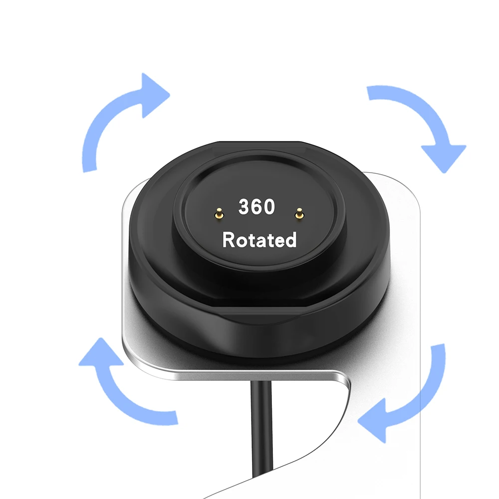 Metall Ladegerät Stehen für Amazfit GTR 2/ GTR 2e/ GTS 2 Mini Aluminium Charing Dock Station mit 5ft 150cm USB Ladekabel Kabel