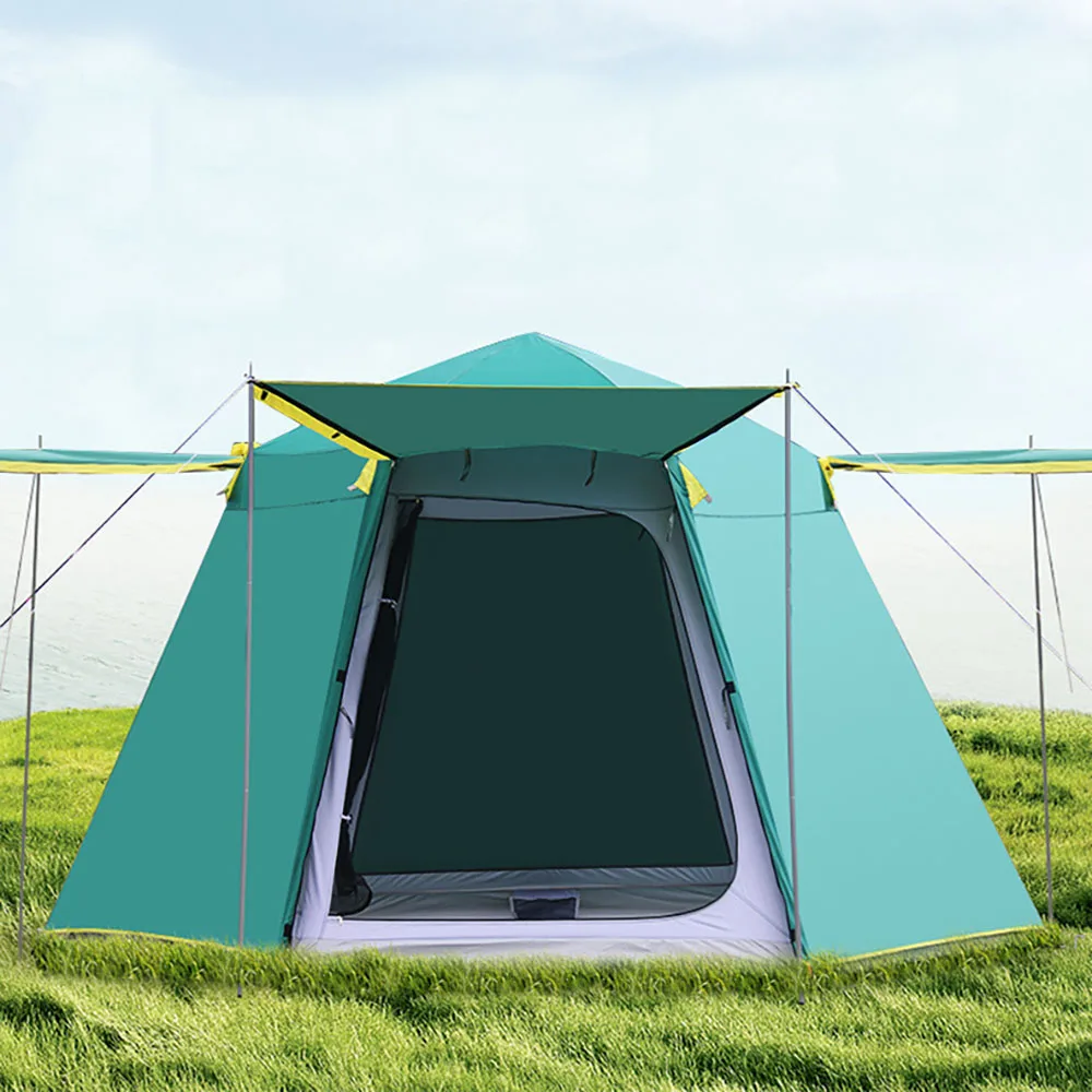 4-6 People Quick Open Tent Full Automatic Thickened Rain Protection Sun Protection Family Outdoor Camping Tent Barraca