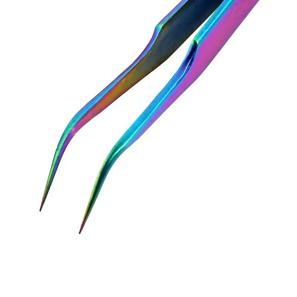 Fournitures de Nail Art droites et incurvées pour femmes, outils d'extension, applicateur de Clip, pince à épiler, faux-cils