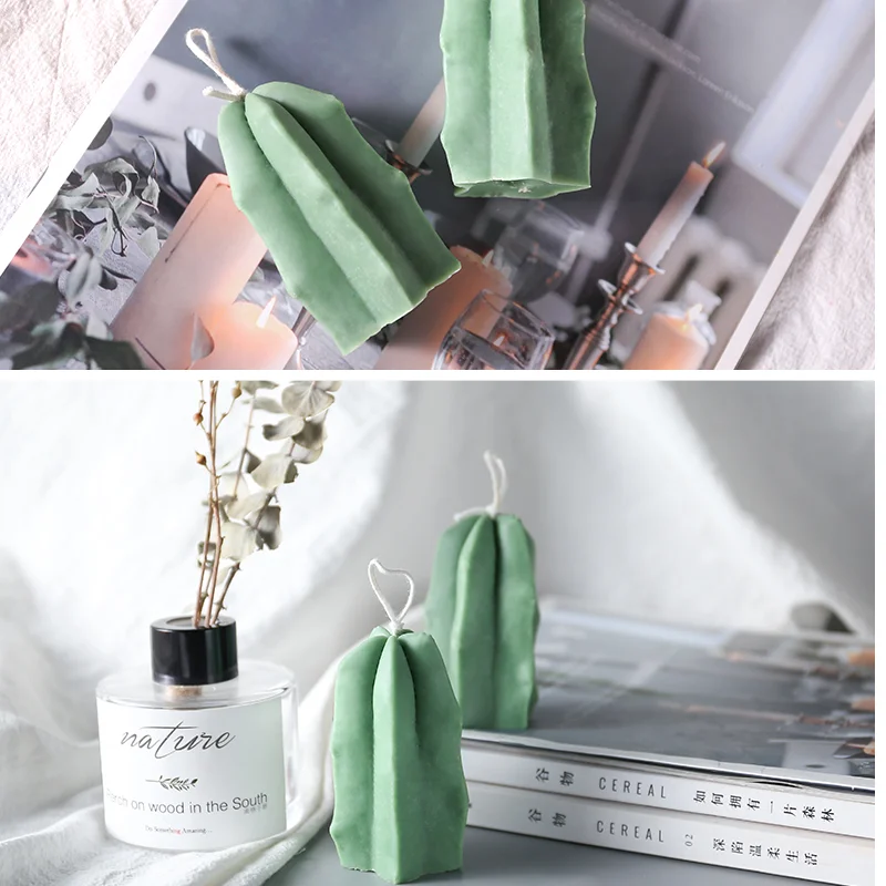 3D Cactus Succulente Piante Torta di Cottura Del Silicone Della Muffa Della Candela Stampi FAI DA TE Gesso Aromaterapia Cera Stampo Sapone Fatto A