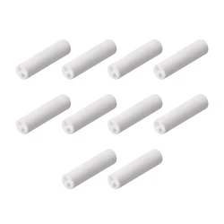 10Pcs 1mmDia Ceramic Insulation Tube Twin Bore Porcelain Bushing Insulator Pipe Thermocouple Protection Tube for Heating Element