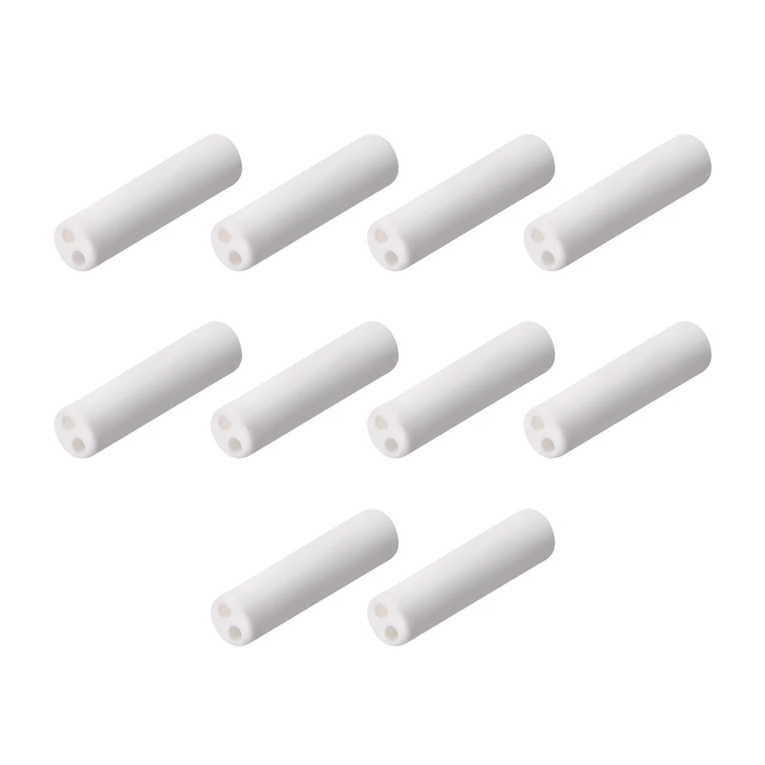 10 sztuk 1mmDia ceramiczna rura izolacyjna podwójny otwór tuleja porcelanowa rura izolacyjna rura ochronna termopary dla elementu grzejnego