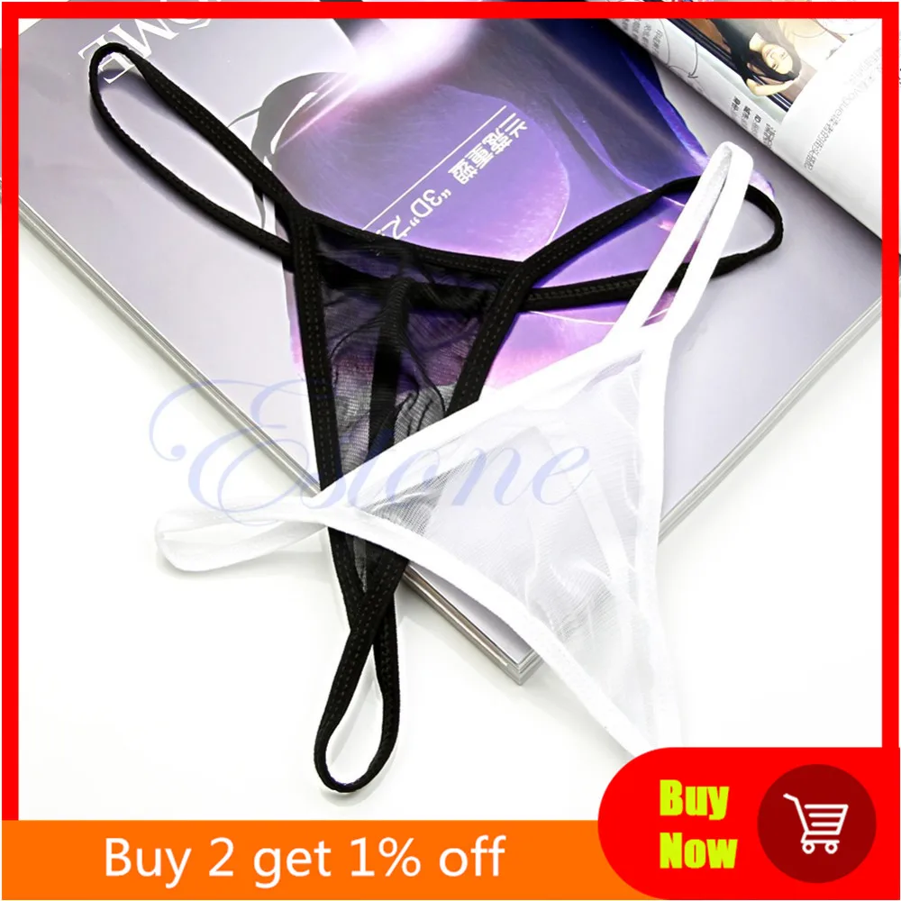 Women Sexy Transparent Thongs G-String Sheer V-String Lingerie Panties Underwear new