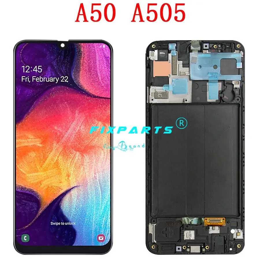 For SAMSUNG GALAXY A10 A105 A20 A205 A30 A305 A40 A405 A50 A505 A60 A606 A70 A80 A10 M10 M20 LCD Display Touch Screen With Frame