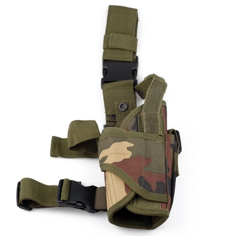 Bolsa para exteriores, funda ajustable para pierna, caza, militar, Airsoft, Stock, funda táctica para muslo, se adapta a cualquier modelo