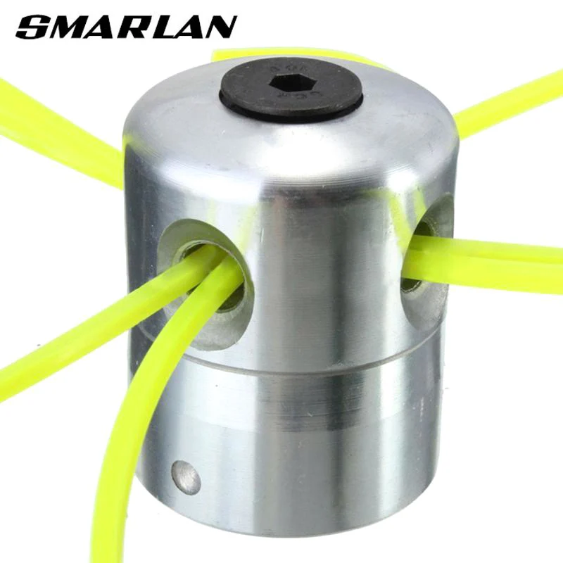 Aluminum Grass Trimmer Head With 4Lines Brush Cutter Head Lawn Mower Accessories Cutting Line Head for Strimmer Replacement Tool