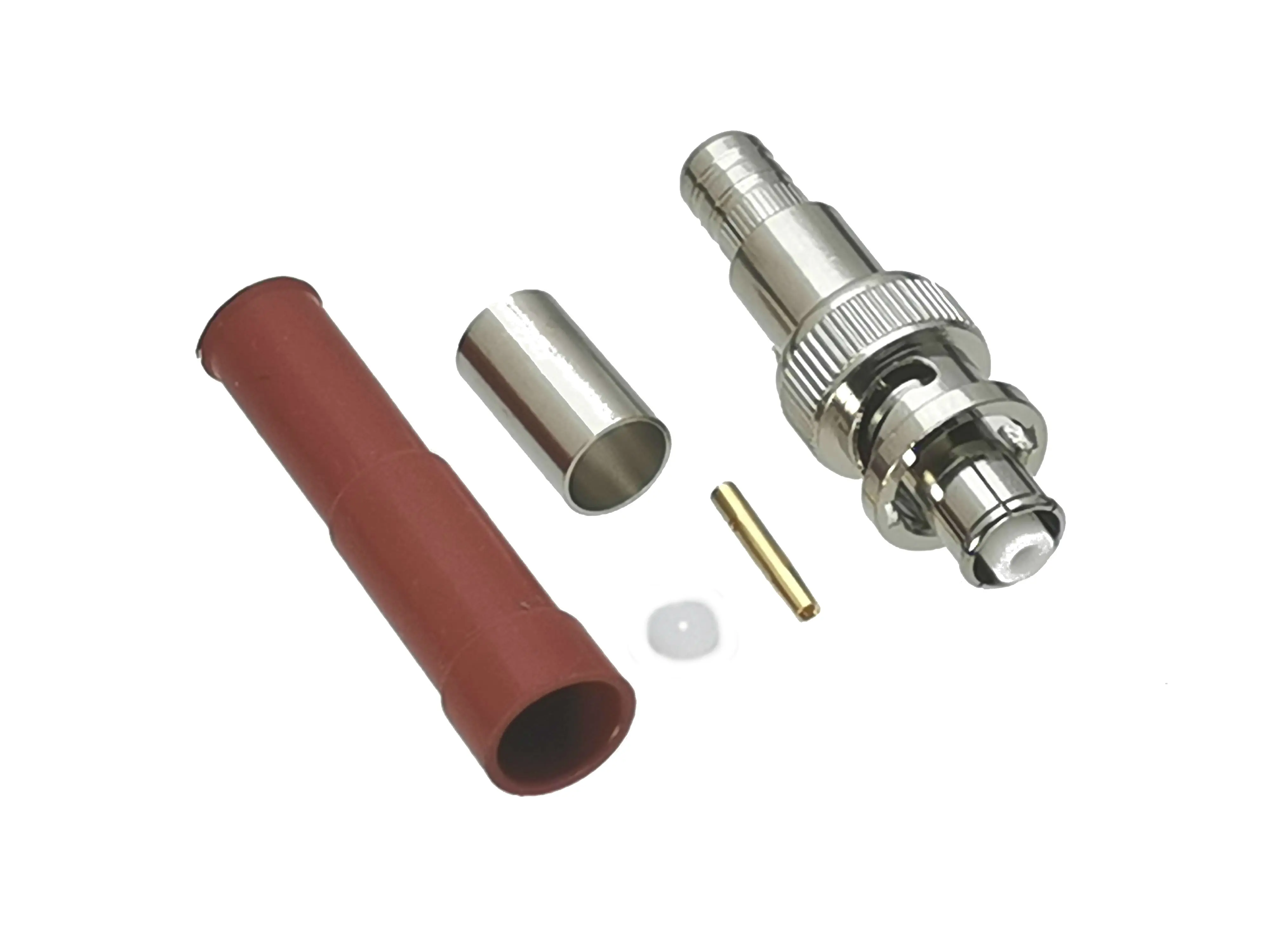 1Pair Connector RP-BNC Female Plug Bulkhead Nut SHV 5000V & Male plug RG5 High Voltage RF Coaxial Adapter For Audio Speaker