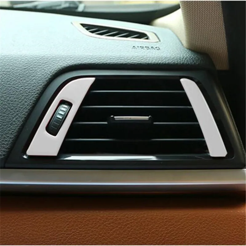 Car Accessories For BMW 3 4 Series 3GT F30 F31 F32 F34 stainless steel Car Air Outlet Air Conditioning Vent frame trim Sticker