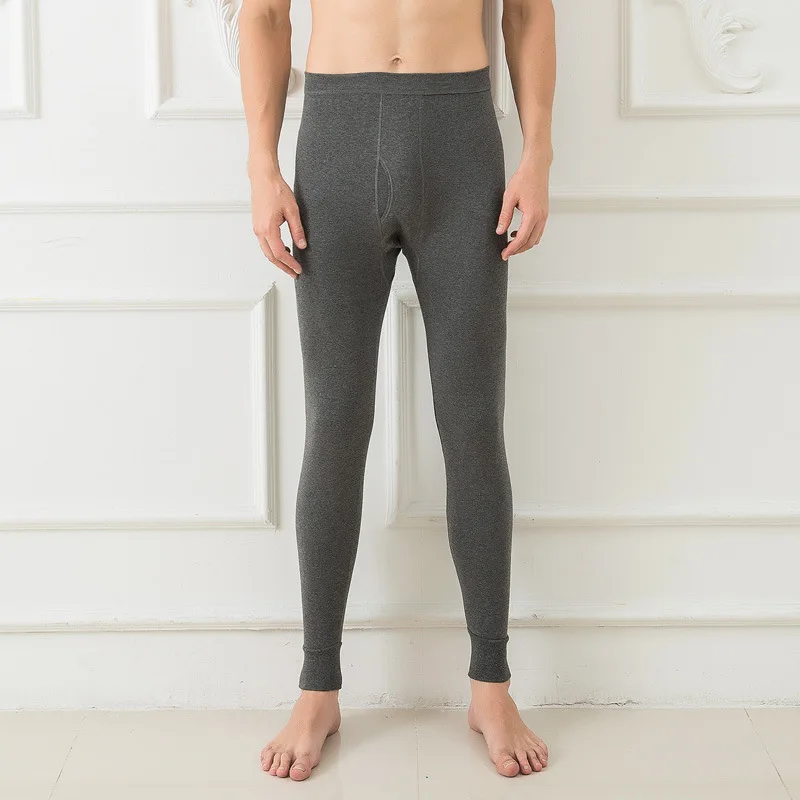 Men 100% Cotton Thermal Underwear Pants Autumn Underwear Winter Sweat Quick Drying Thermo Underwear Men Clothing 2021