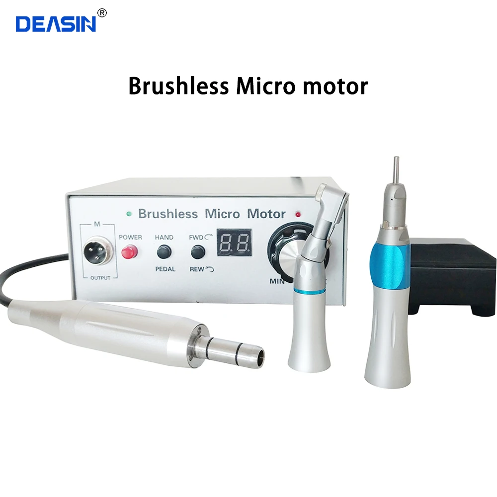 

50,000 RPM Non-Carbon Brushless Aluminium Shell Dental Micromotor Polishing Unit Control Box dental micro motor nail polish set