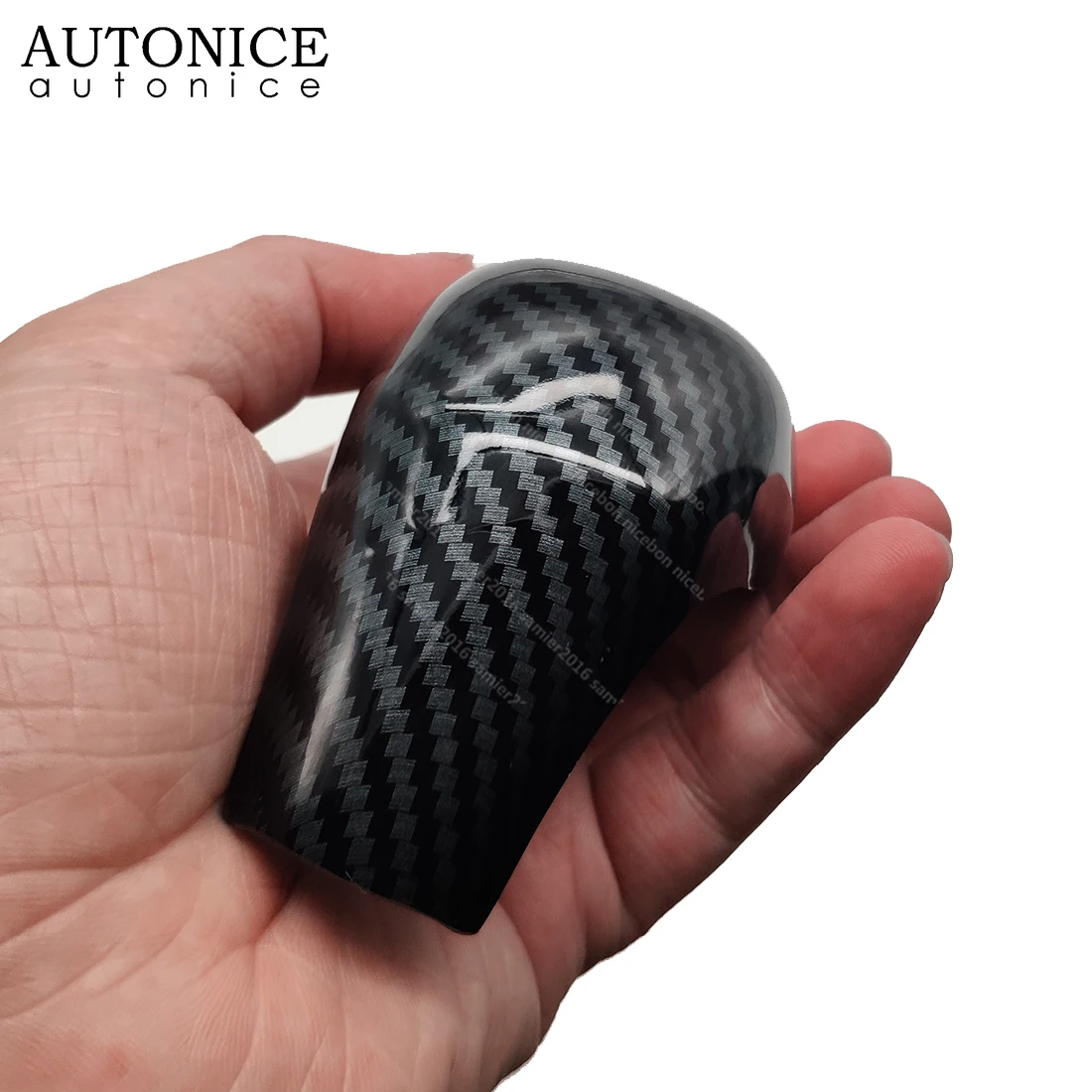 Fit for Toyota Hilux Revo Rocco Fortuner 2015 2016 2017 2018 2019 2020 2021 Carbon Fiber Color Gear Shift Knob Cover Trim