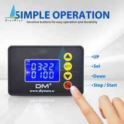 AC 110-220V DC 12V 24V 1.37'' LCD Display Microcomputer Time Controller Delay Relay Module Digital Cycle Timer Relay Switch