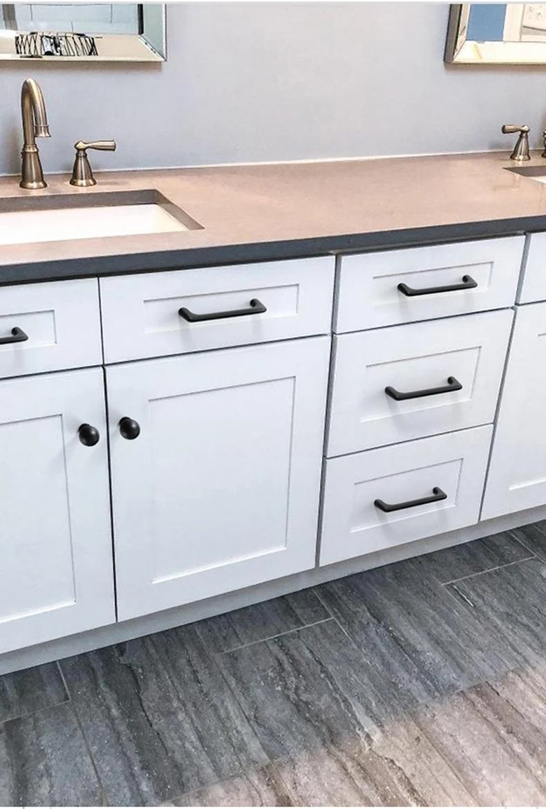 WV Schrank Griffe Perle Grau Messing Gold Schrank Tür Griffe Zink-legierung Schublade Knöpfe Zieht Küche Möbel Griff Hardware,kü – Detail 16