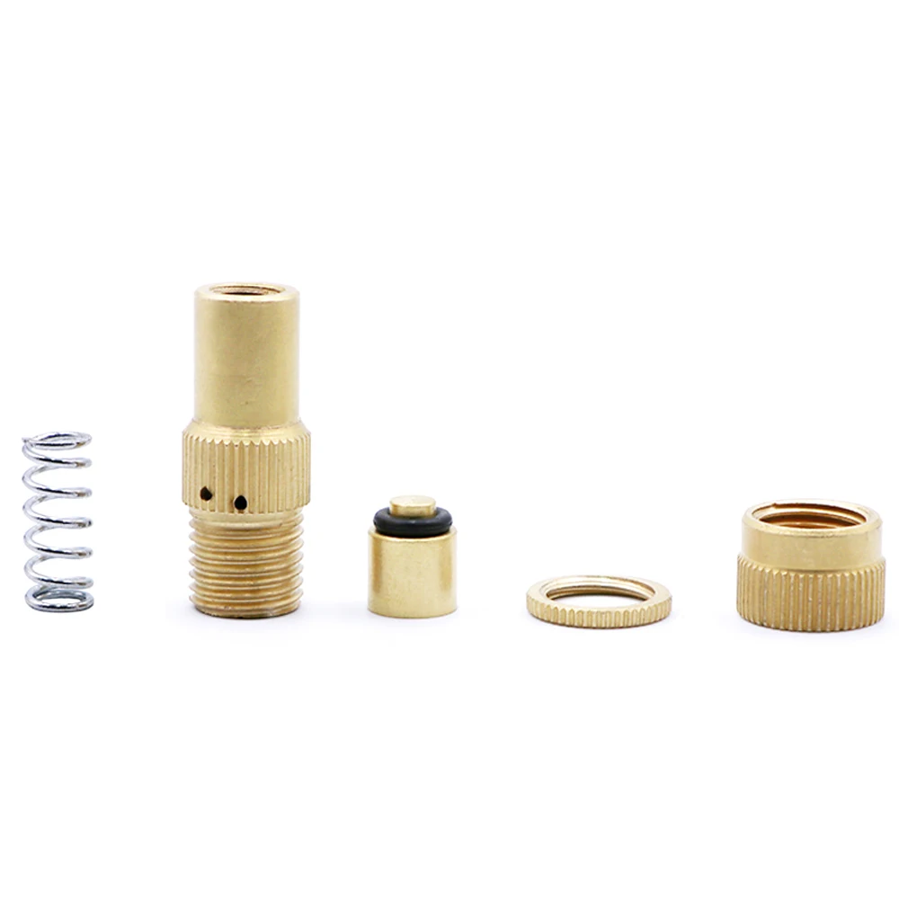 DSYCAR 4Pcs Universal 6-30 PSI Brass Off The Road Automatic Tire Deflators Accessory Convenient Bleeder