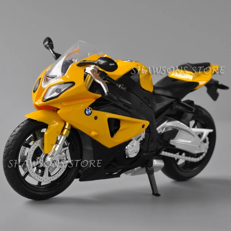 1:12 Scale Diecast Motorcycle Model Toys BMW S1000RR Sport Bike Miniature Replica Collectable