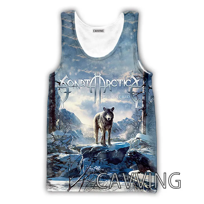 New Fashion Women/Men's 3D Print  Sonata Arctica  Band  Tank Tops Harajuku  Vest  Summer Undershirt Shirts Streetwear