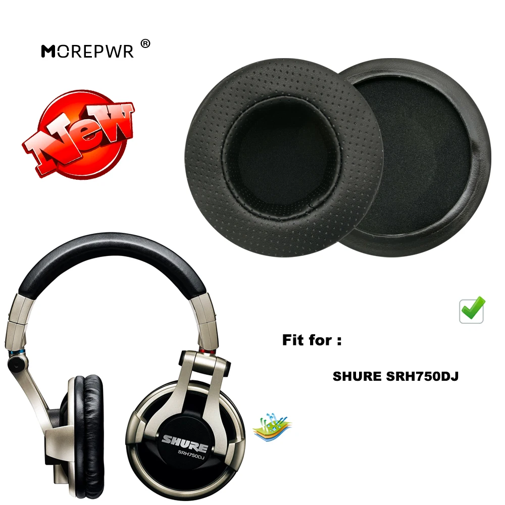 

Morepwr новые обновленные Сменные амбушюры для SHURE SRH750DJ, запчасти для гарнитуры, Кожаная подушка, бархатные амбушюры, гарнитура, рукав