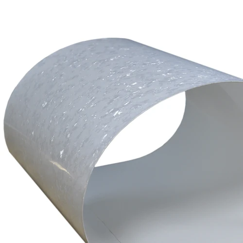 Imagen 2 del producto Envoltura de tambor DIY, perla blanca de 0,50mm + hoja de celuloide blanca sólida, hoja decorativa para instrumentos musicales