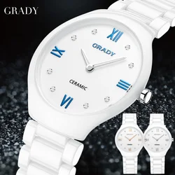 Montres en céramique pour femmes, montre-bracelet de luxe à quartz, offre spéciale