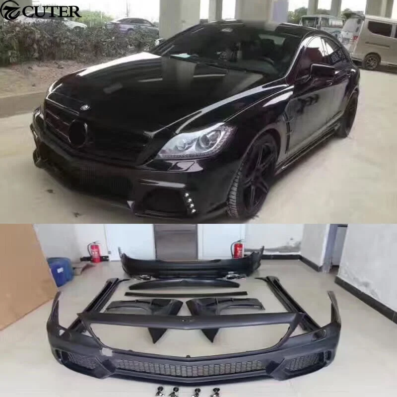 

W218 Cls Class Car Body Kit FRP Front Bumper Rear Bumper Side Skirts Fenders for Mercedes Benz W218 Cls350 Wald style 10-13