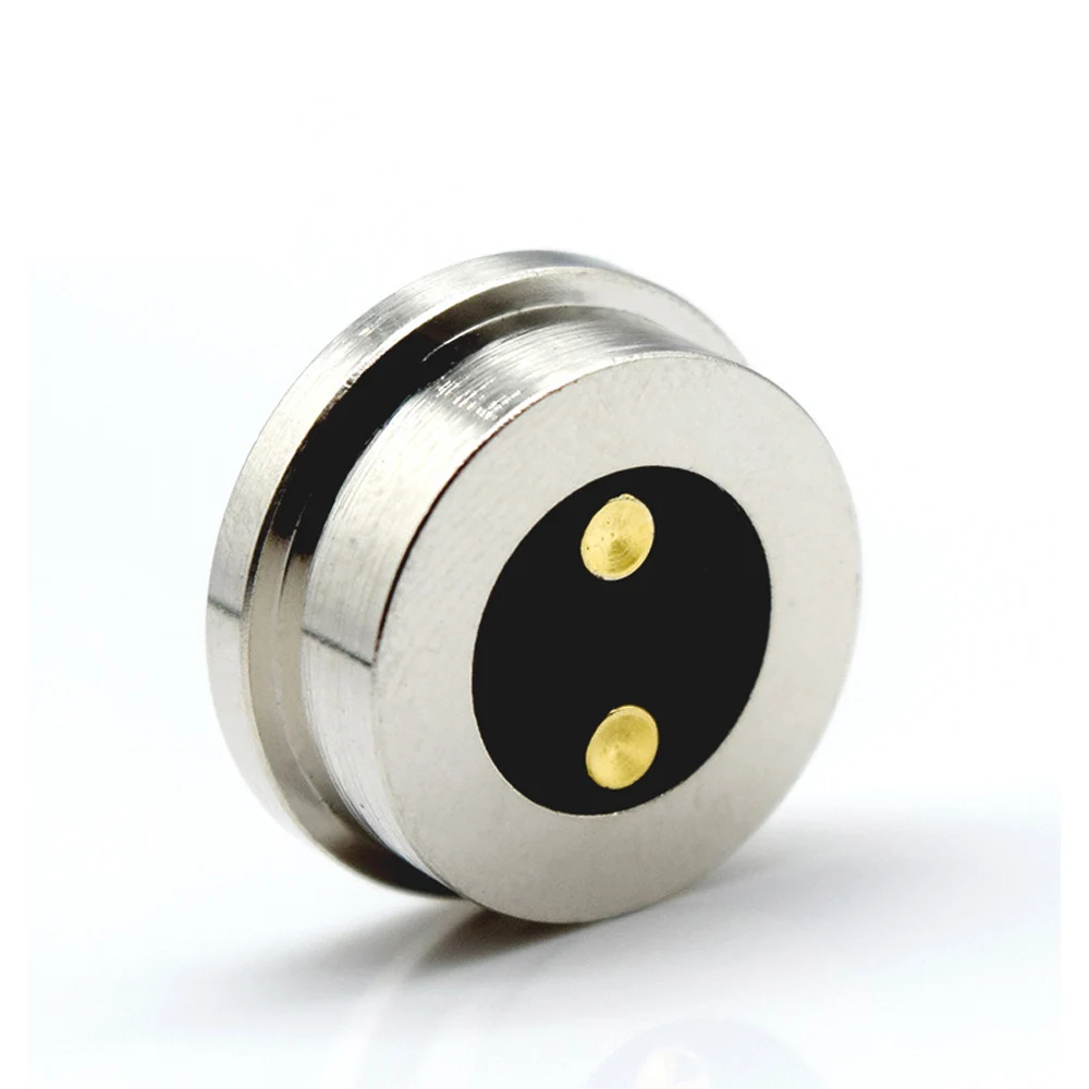 2pin circular pogo pin connector, 5V2Acharging headHigh Current Strong Magnetic LED Light Power Socket Magnetic DC  Connector