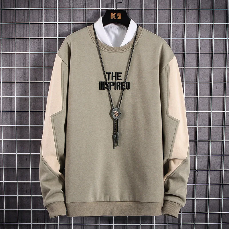 EL BARCO Hip Hop Men Hoodie Sweatshirt Spring Cotton Fashion Black Male Tops Coat Soft Grey Jacket Harajuku Green Pullover Shirt