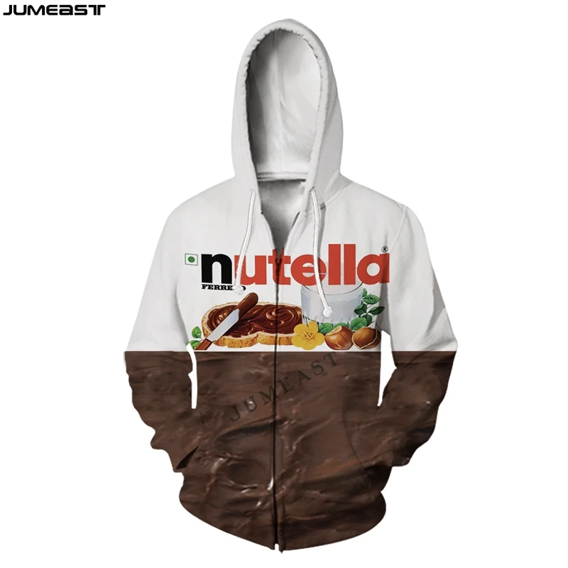 

Jumeast Men Women 3D Sweatshirts Instant Noodle Food Beverage Oversized Coat Streetwear Jacket Pullover Spring Zipper Hoodies