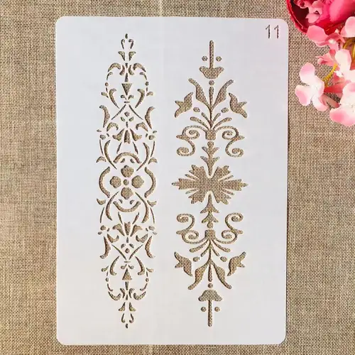 Imagen 1 del producto 1 Uds A4 29cm hojas líneas barra DIY capas plantilla para pintura libro de recortes colorear relieve álbum plantilla decorativa