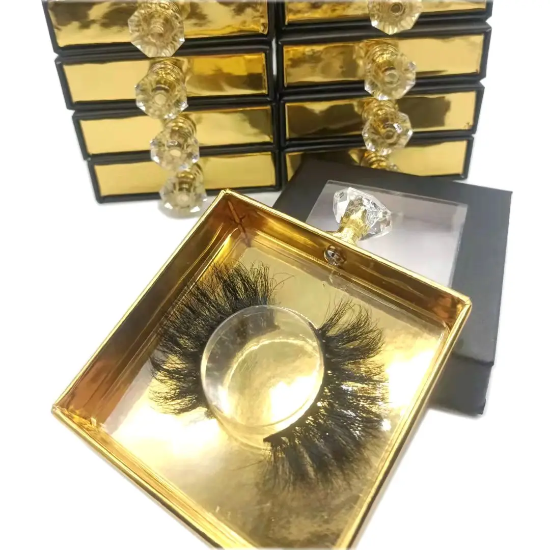 Dalin Lash Dramatic 5D Mink Eyelashes Packaging Boxes Vendor Wispy Fluffy Cruelty-Free 25MM Mink Lash Bulk Beauty False Eyelash