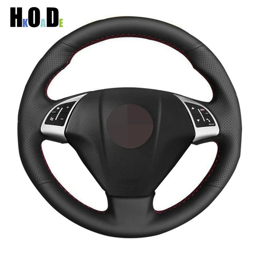 

DIY Hand-stitched Black Artificial Leather Car Steering Wheel Cover for Fiat Bravo 2007-2015 Doblo 2010-2015 Opel Combo 2012